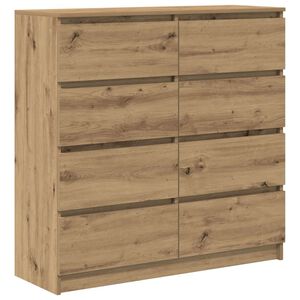 vidaXL Sideboard Artisan-Eiche 100x35x99 cm Holzwerkstoff