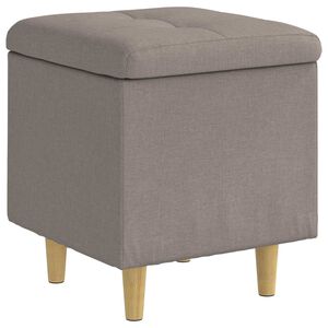 vidaXL Ottoman mit Stauraum Taupe 40 x 40 x 45 cm Stoff
