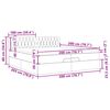 vidaXL Ottoman-Bett mit Matratze Dunkelgrau 200x200 cm Stoff
