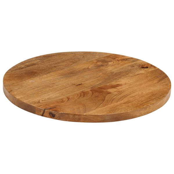 vidaXL Tischplatte &Oslash; 60x3,8 cm Rund Massivholz Mango