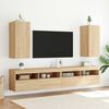 vidaXL TV-Wandschrank mit LED-Leuchten Sonoma-Eiche 30,5x35x70 cm