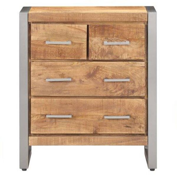 vidaXL Sideboard 60x35x70 cm Raues Mangoholz