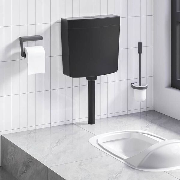 vidaXL Sp&uuml;lkasten Wasserzulauf Unten 3/6 L Schwarz