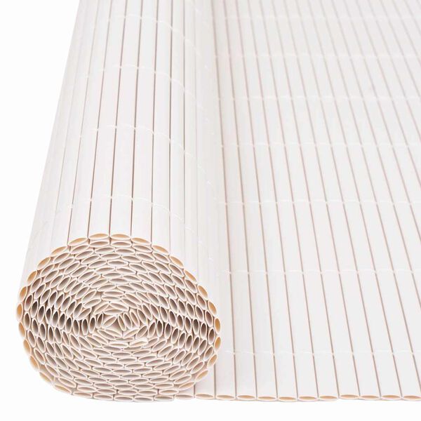 vidaXL Gartenzaun Wei&szlig; 150 x 300 cm PVC