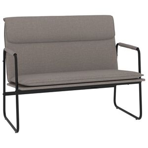 vidaXL Sitzbank Taupe 100x64x80 cm Stoff