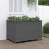 vidaXL Hochbeet Grau 119,5x82,5x78 cm Massivholz Kiefer