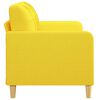 vidaXL 2-Sitzer-Sofa Hellgelb 140 cm Stoff