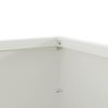 vidaXL Raseneinfassung Wei&szlig; 60 x 60 x 13 cm Stahl