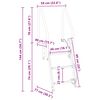 vidaXL 3-Stufen Dockleiter Silber 58 x 77 x 144 cm Aluminium