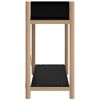 vidaXL Konsolentisch Schwarz 82x38x75 cm Holzwerkstoff