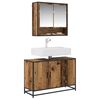 vidaXL Badezimmerschrank mit T&uuml;r Altholz 90 x 33 x 60 cm Holzwerkstoff