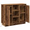 vidaXL LED-Sideboard mit Regal Altholz 90 x 32 x 75 cm Holzwerkstoff