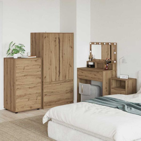 vidaXL Stauraumschr&auml;nke 2 pcs Artisan-Eiche 60 x 48 x 105 cm