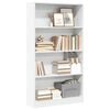 vidaXL B&uuml;cherregal Wei&szlig; 80x24x143 cm Holzwerkstoff