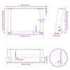 vidaXL Couchtischbeine U-Form 2 Stk. Wei&szlig; 40x(30-31) cm Stahl