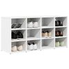 vidaXL Schuhschrank mit Regal Wei&szlig; 103 x 30 x 51 cm Holzwerkstoff