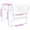 vidaXL Sofa Braun 78,5 x 74,5 x 74,5 cm Polyester
