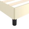 vidaXL Bettgestell mit Kopfteil Creme 90x200 cm Kunstleder