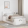 vidaXL Ottoman-Bett mit Matratze Wei&szlig; 80x200 cm Kunstleder