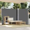 vidaXL Ausziehbare Seitenmarkise 170x1200 cm Anthrazit