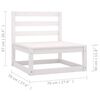 vidaXL 4-tlg. Garten-Lounge-Set mit Kissen Kiefer Massivholz