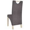 vidaXL Esszimmerst&uuml;hle 4 Stk. Taupe Stoff