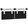 vidaXL H&auml;ngevorderseite Wandmontiert Wei&szlig; 130 x 55 x 7 cm Stoff