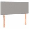 vidaXL Boxspringbett mit Matratze Hellgrau 120x190 cm Stoff