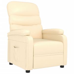 vidaXL Relaxsessel Creme Kunstleder
