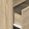 vidaXL Nachttisch mit Schublade Sonoma-Eiche 25x31x66 cm