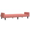 vidaXL Schlafsofa 2-Sitzer Rosa Samt