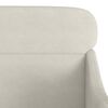vidaXL Sessel Creme 63x76x80 cm Samt