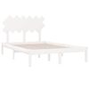 vidaXL Massivholzbett Wei&szlig; 120x190 cm