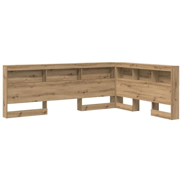 vidaXL Aufbewahrungskopfteil Artisan-Eiche 140 cm Holzwerkstoff