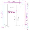 vidaXL Sideboard Hochglanz-Wei&szlig; 69,5x34x90 cm Holzwerkstoff