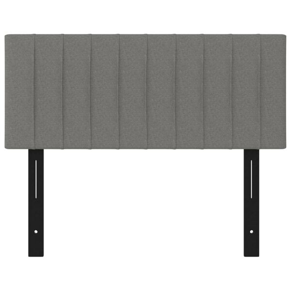 vidaXL Kopfteil Dunkelgrau 100x5x78/88 cm Stoff