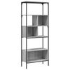 vidaXL B&uuml;cherregal 5 B&ouml;den Grau Sonoma 76x33x188,5 cm Holzwerkstoff