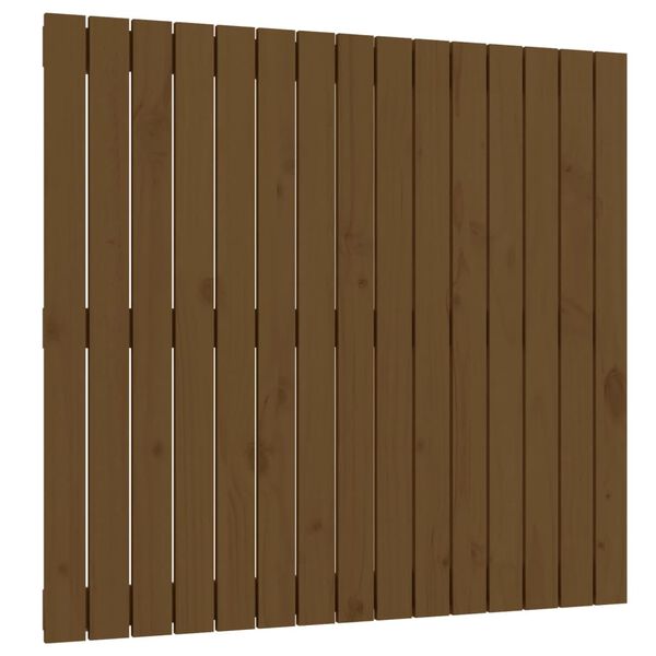 vidaXL Wand-Kopfteil Honigbraun 95,5x3x90 cm Massivholz Kiefer