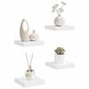 vidaXL Schweberegale 4 Stk. Wei&szlig; 23x23,5x3,8 cm MDF