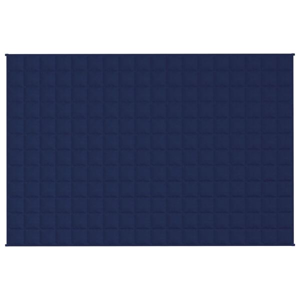 vidaXL Gewichtsdecke Blau 122x183 cm 9 kg Stoff