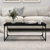 vidaXL Couchtisch Schwarz 102x50x40 cm Holzwerkstoff und Eisen