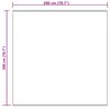 vidaXL Kunstschaffell Teppich Tafalla Creme 200 x 200 cm Polyester