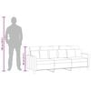 vidaXL 3-Sitzer-Sofa Weinrot 180 cm Stoff