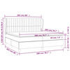 vidaXL Boxspringbett mit Matratze Rosa 200x200 cm Samt