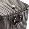 AXI K&uuml;hlwagen Retro Rattan-Optik 76 L Schwarz