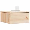 vidaXL Nachttisch Braun 37 x 35 x 18,5 cm Massivholz Kiefer