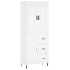 vidaXL Highboard Wei&szlig; 69,5x34x180 cm Holzwerkstoff