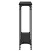vidaXL Konsolentisch mit Regal Schwarz Eichen-Optik 75 x 22,5 x 75 cm