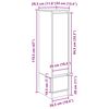 vidaXL Highboard Braun Eichen-Optik 29,5x34x119,5 cm Holzwerkstoff