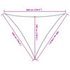vidaXL Sonnensegel 160 g/m&sup2; Dunkelgr&uuml;n 5x5x6 m HDPE